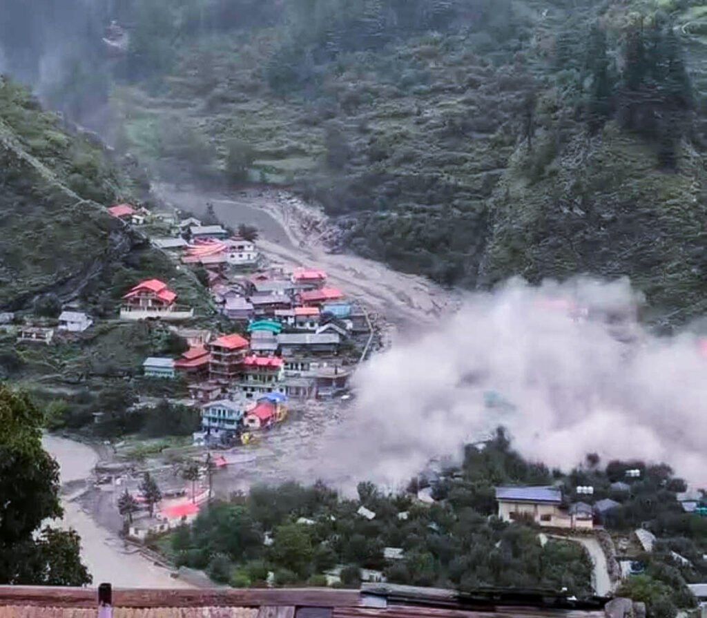 Cloudburst at Dharali in Uttarkashi