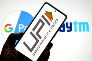 In this photo illustration, an UPI logo is seen displayed on