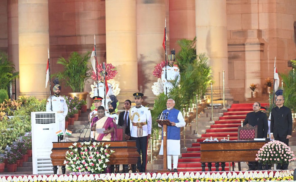 Oath Taking Ceremony: Narendra Modi Takes Oath As Prime Minister Of India For Third Straight Term