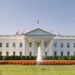 The White House Front View with Fountain, Washington, D.C.