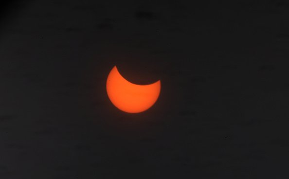 Partial Solar Eclipse Observed In The Northern Hemisphere