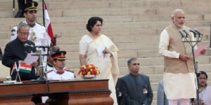 Narendra Modi is sworn-in as India's 15th PM