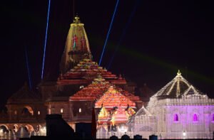 Shri Ram Janmbhoomi Temple At Ayodhya Decked Up For Dharma Dhwaja Rohan Ceremony