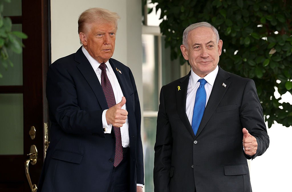 Israel's Benjamin Netanyahu Meets With Trump At The White House
