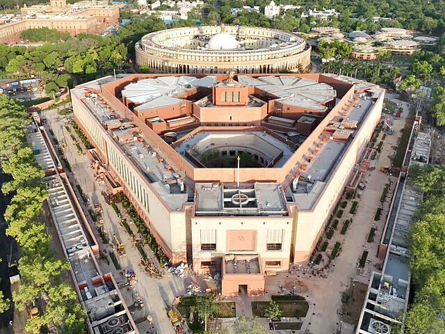 Glimpses of the new Parliament Building, in New Delhi