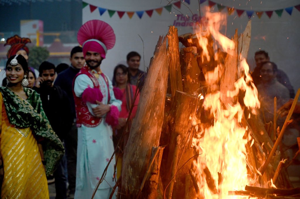 People Celebrate Lohri Festival