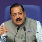 MoS (independent charge) Science & Technology Dr Jitendra Singh addresses the media