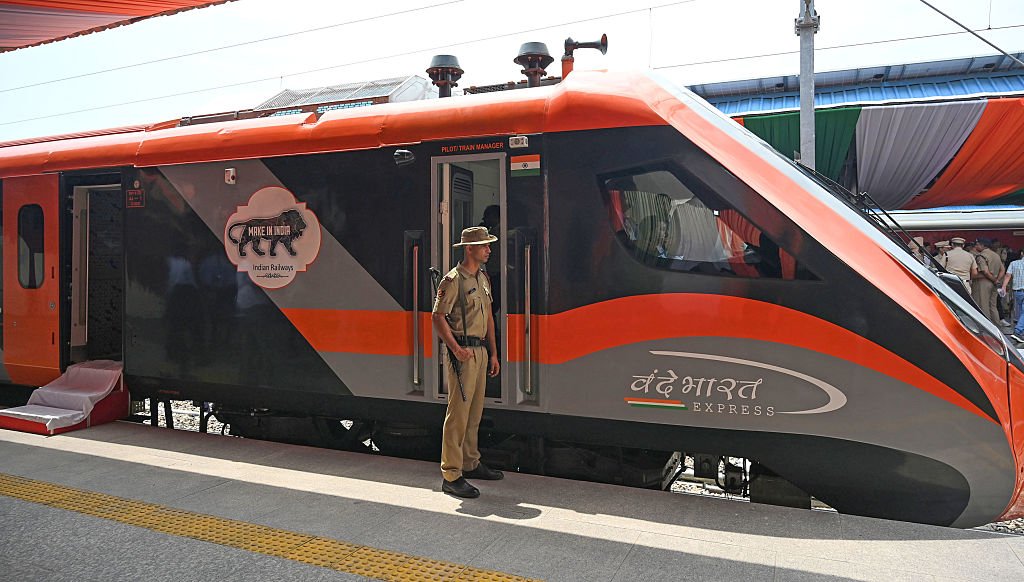 Kashmir Bound Vande Bharat Train At Shri Mata Vaishno Devi Shrine Station