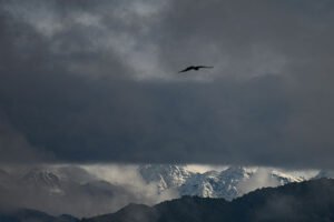 Himalayan Peaks Visible Over Kathmandu After Heavy Rain And Flooding In Nepal