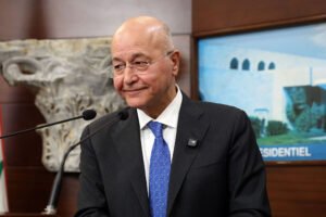 Lebanese President Joseph Aoun meets UNHCR's Barham Salih at Baabda Palace