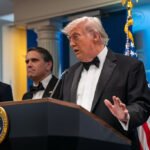 President Trump Makes A Statement From White House After Possible Shooting At WHCA Dinner