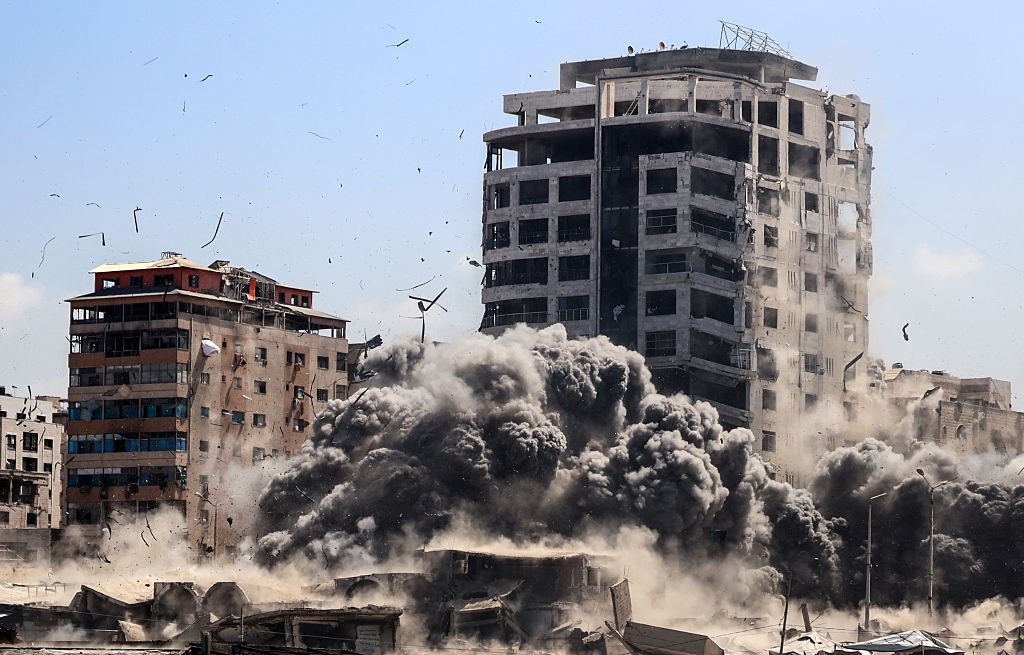 Israeli Airstrike In Gaza, Palestine