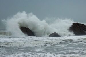 Typhoon Bavi Brings Strong Winds To Qingdao