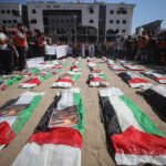 Funeral Of 50 Members Of The Hassayna And Abu Sharia Families In Gaza